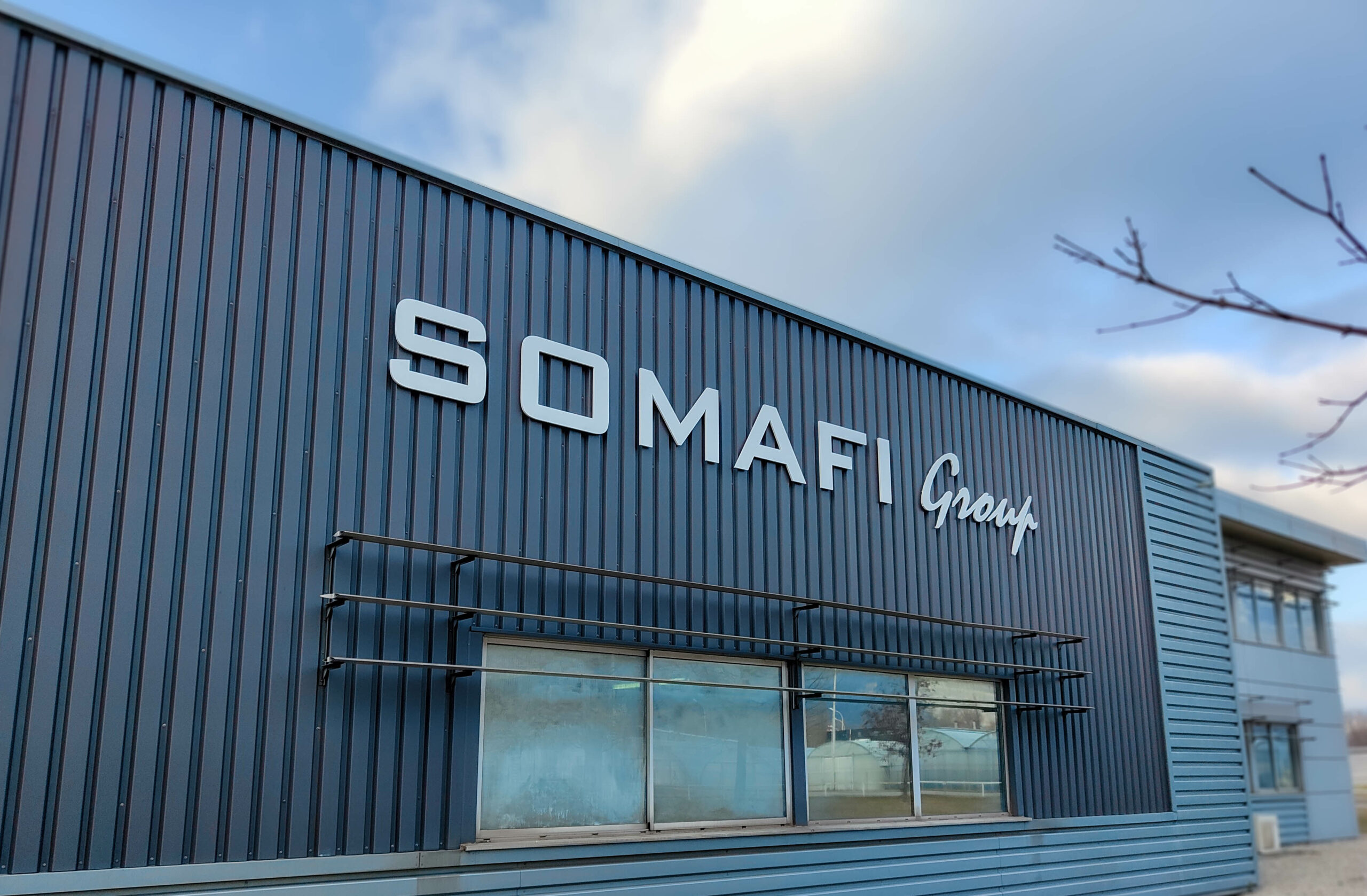 lettre reliefs - devanture Somafi Group