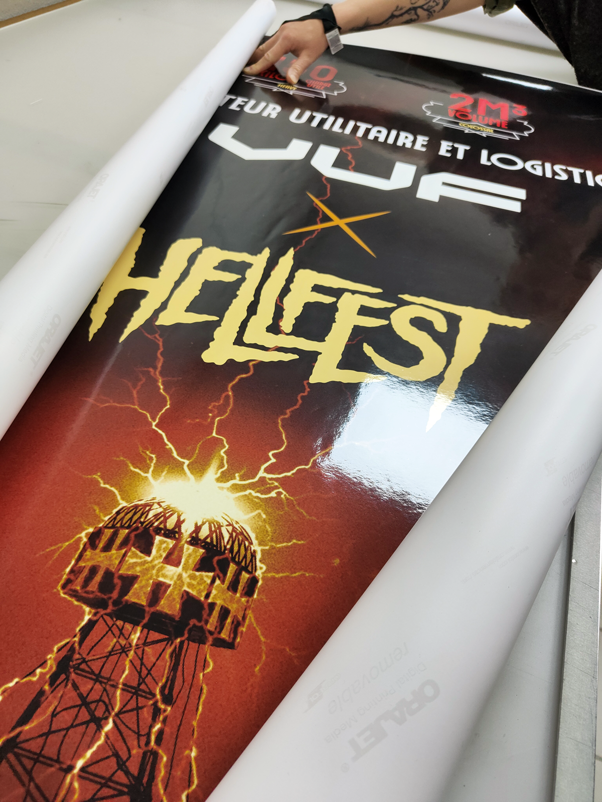 Adhésive vélo cargo - Hellfest 2024